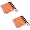 imageEZ Mount Warning Flag Red 18quot x 18quot Mesh Safety Flag DOT Compliant  Spring Loaded Quick n Easy Disconnect  4 PackOrange
