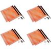 imageEZ Mount Warning Flag Red 18quot x 18quot Mesh Safety Flag DOT Compliant  Spring Loaded Quick n Easy Disconnect  4 PackOrange