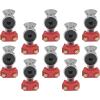imageMytee Products 10 Pair20 Pcs Universal Glad Hand Set for Semi Trucks  10 Red 10 Blue Aluminum Gladhand for Semi Trailers Tractors RVs  Emergency Service Airline Air Brake Hose PartsRed