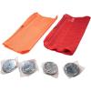 imageMytee Products 13 Pcs Safety Flag with Magnetic Flag Holder Kit  4Pcs Red ampamp 4Pcs Orange PVC Mesh Warning Safety Flag 4 Magnetic Flag Holder ampamp 1 Bag for Trucks TrailersMulti