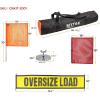 imageMytee Products 15 Pcs Magnetic Oversize Load Sign Kit  2 Mesh Oversized Load Banner 8 Pcs Mesh Warning Flag wWood Dowel ampamp Wire Loop 1 Bag ampamp 4 Magnetic Flag Holder for Construction Pedestrian SignMulti