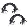 imageMytee Products 15quot Natural Rubber Tarp Bungee Straps Crimped Hooks  50 Pack100  Pack