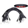 imageMytee Products 15quot Natural Rubber Tarp Bungee Straps Crimped Hooks  50 Pack200  Pack