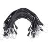 imageMytee Products 15quot Natural Rubber Tarp Bungee Straps Crimped Hooks  50 Pack50  Pack