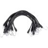 imageMytee Products 15quot Natural Rubber Tarp Bungee Straps Crimped Hooks  50 Pack50  Pack