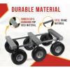 imageMytee Products 2 Pack 32quotx18quot Rubber Caps Moving Dolly with 4quot NonMarking Swivel Caster Wheels 1000 lbs  Chicago Style Heavy Duty 4 Wheel Dolly Cart for Moving Industrial Heavy Loads Furniture1  Pack