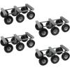 imageMytee Products 2 Pack 32quotx18quot Rubber Caps Moving Dolly with 4quot NonMarking Swivel Caster Wheels 1000 lbs  Chicago Style Heavy Duty 4 Wheel Dolly Cart for Moving Industrial Heavy Loads Furniture4  Pack
