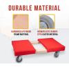imageMytee Products 2 Pack 32quotx18quot Rubber Caps Moving Dolly with 4quot NonMarking Swivel Caster Wheels 1000 lbs  Chicago Style Heavy Duty 4 Wheel Dolly Cart for Moving Industrial Heavy Loads Furniture1  Pack