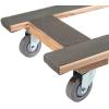 imageMytee Products 2 Pack 32quotx18quot Rubber Caps Moving Dolly with 4quot NonMarking Swivel Caster Wheels 1000 lbs  Chicago Style Heavy Duty 4 Wheel Dolly Cart for Moving Industrial Heavy Loads Furniture1  Pack