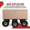 imageMytee Products 2 Pack 32quotx18quot Rubber Caps Moving Dolly with 4quot NonMarking Swivel Caster Wheels 1000 lbs  Chicago Style Heavy Duty 4 Wheel Dolly Cart for Moving Industrial Heavy Loads Furniture1  Pack