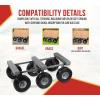 imageMytee Products 2 Pack 32quotx18quot Rubber Caps Moving Dolly with 4quot NonMarking Swivel Caster Wheels 1000 lbs  Chicago Style Heavy Duty 4 Wheel Dolly Cart for Moving Industrial Heavy Loads Furniture2  Pack