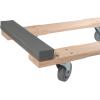 imageMytee Products 2 Pack 32quotx18quot Rubber Caps Moving Dolly with 4quot NonMarking Swivel Caster Wheels 1000 lbs  Chicago Style Heavy Duty 4 Wheel Dolly Cart for Moving Industrial Heavy Loads Furniture1  Pack