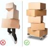 imageMytee Products 2 Pack 32quotx18quot Rubber Caps Moving Dolly with 4quot NonMarking Swivel Caster Wheels 1000 lbs  Chicago Style Heavy Duty 4 Wheel Dolly Cart for Moving Industrial Heavy Loads Furniture2  Pack