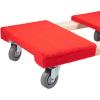 imageMytee Products 2 Pack 32quotx18quot Rubber Caps Moving Dolly with 4quot NonMarking Swivel Caster Wheels 1000 lbs  Chicago Style Heavy Duty 4 Wheel Dolly Cart for Moving Industrial Heavy Loads Furniture2  Pack