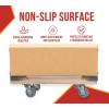 imageMytee Products 2 Pack 32quotx18quot Rubber Caps Moving Dolly with 4quot NonMarking Swivel Caster Wheels 1000 lbs  Chicago Style Heavy Duty 4 Wheel Dolly Cart for Moving Industrial Heavy Loads Furniture2  Pack
