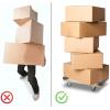 imageMytee Products 2 Pack 32quotx18quot Rubber Caps Moving Dolly with 4quot NonMarking Swivel Caster Wheels 1000 lbs  Chicago Style Heavy Duty 4 Wheel Dolly Cart for Moving Industrial Heavy Loads Furniture1  Pack