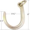 imageMytee Products 2 Pack 516 x 3 G70 VChain Bridle w 8quot Medium J Hooks T Hook ampamp JHook wGrab Hooks 3 Legs 4700 lbs WLL2 ft legs w 8 J Hook 2Pack