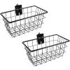 imageMytee Products 2 Pack Heavy Duty ETrack Wire Basket  Wall Mount Bolton Metal Tool Basket for Trailers Trucks  Portable Utility Rack Organizer Storage Bin for Garage2  Pack