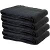 imageMytee Products 2 Pack Small Black Sound Dampening Blanket with Grommets  48quot x 48quot  Moving Blanket with Sound Absorption  CottonPolyester Woven Machine Washable4  Pack