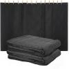 imageMytee Products 2 Pack Small Black Sound Dampening Blanket with Grommets  48quot x 48quot  Moving Blanket with Sound Absorption  CottonPolyester Woven Machine Washable2  Pack