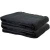 imageMytee Products 2 Pack Small Black Sound Dampening Blanket with Grommets  48quot x 48quot  Moving Blanket with Sound Absorption  CottonPolyester Woven Machine Washable2  Pack
