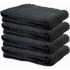 imageMytee Products 2 Pack Small Black Sound Dampening Blanket with Grommets  48quot x 48quot  Moving Blanket with Sound Absorption  CottonPolyester Woven Machine Washable4  Pack