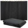 imageMytee Products 2 Pack Small Black Sound Dampening Blanket with Grommets  48quot x 48quot  Moving Blanket with Sound Absorption  CottonPolyester Woven Machine Washable1  Pack