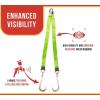 imageMytee Products 2 Pack Tow Straps V Bridle 3quot x 24quot w 15quot Long Shank J Hooks 5400 lbs Working Load  Recovery V Strap for Car Wrecker Rollback Car Hauler Carrier2  Pack