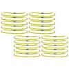 imageMytee Products 20 Pack 1quot x6 ft Yellow Polyester Endless Round Sling 2200 LBS Vertical Capacity  1760 LBS Choker  4400 LBS Basket  Endless Web Sling for Wrecker Recovery Lifting ampamp Towing20  Pack