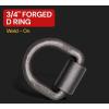 imageMytee Products 20 Pack 34quot Heavy Duty WeldOn Forged D Ring 26500Lbs20  Pack