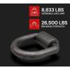 imageMytee Products 20 Pack 34quot Heavy Duty WeldOn Forged D Ring 26500Lbs8  Pack