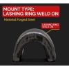 imageMytee Products 20 Pack 34quot Heavy Duty WeldOn Forged D Ring 26500Lbs8  Pack