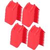 imageMytee Products 20 Pack V Edge Protectors Flatbed 8quot x 12quot Red  Vee Shaped Plastics Corner Protectors for Cargo Loads  Tie Down Strap Guard for Winch Ratchet Straps on Flatbed Truck TrailersRed