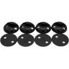 imageMytee Products 22 Pieces Black LTrack Tie Down Kit with 2quot Round Anchor Point for Trucks or Trailers to Tie Down Your Boat UTV ATV Motorcycle Lawnmower4  Pack