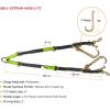 imageMytee Products 2Pcs V Bridle Tow Strap wSnap Hook 15quot JHooks ampamp TJ Hook  3333lbs WLL Leg Size3648 High Abrasion Recovery V Strap wD Ring Middle Towing Equipment for Car Hauler ampamp Rollback