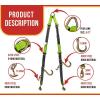 imageMytee Products 2Pcs V Bridle Tow Strap wSnap Hook 15quot JHooks ampamp TJ Hook  3333lbs WLL Leg Size3648 High Abrasion Recovery V Strap wD Ring Middle Towing Equipment for Car Hauler ampamp Rollback
