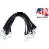 imageMytee Products 31quot EPDM Tarp Rubber Bungee Straps 50 Pack Made in USA31 Inch 50 Pack