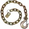 imageMytee Products 38quot x 36quot Grade 70 Trailer Safety Chains wForged Hook ampamp Safety Clip1  Pack
