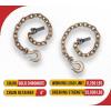 imageMytee Products 38quot x 36quot Grade 70 Trailer Safety Chains wForged Hook ampamp Safety Clip16  Pack