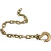 imageMytee Products 38quot x 36quot Grade 70 Trailer Safety Chains wForged Hook ampamp Safety Clip2  Pack