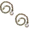 imageMytee Products 38quot x 36quot Grade 70 Trailer Safety Chains wForged Hook ampamp Safety Clip2  Pack