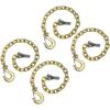 imageMytee Products 38quot x 36quot Grade 70 Trailer Safety Chains wForged Hook ampamp Safety Clip4  Pack