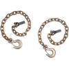 imageMytee Products 38quot x 36quot Grade 70 Trailer Safety Chains wForged Hook ampamp Safety Clip4  Pack