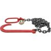 imageMytee Products 38quot x6 G80 15quot Long Shank J Hook Tow Chain Recovery wEye Cradle Grab Hook  7100 LBS WLL  Rollback Towing Chain for Car Wrecker Recovery Flatbed Trailers Truck  Towing Equipment