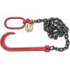 imageMytee Products 38quot x6 G80 15quot Long Shank J Hook Tow Chain Recovery wEye Cradle Grab Hook  7100 LBS WLL  Rollback Towing Chain for Car Wrecker Recovery Flatbed Trailers Truck  Towing Equipment