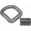 imageMytee Products 4 Pack 1quot Bent Forged DRing wWeld On Clip WLL 15600 lbs1  Pack
