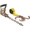 imageMytee Products 4 Pack 2quot Tie Down Chain Ratchet Straps with G70 RTJ Cluster Hooks  Heavy Duty Roll Back Car Hauler Tow Ratchets with Chain 3335 lbs WLL for Auto Towing ampamp Recovery4  Pack