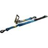 imageMytee Products 4 Pack 2quot x 8 Tie Down Ratchet Axle Straps with Snap Hooks DRing and Protective Sleeve 10000LBS Capacity  Race Car Trailer Car Hauler TowingSnap Hook