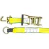 imageMytee Products 4 Pack 2quot x10 Lasso Ratchet Strap with J Finger Hook Wheel Net Auto Tow Towing Car Hauler Tie Down1  Pack