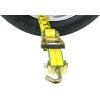 imageMytee Products 4 Pack 2quot x10 Lasso Ratchet Strap with J Finger Hook Wheel Net Auto Tow Towing Car Hauler Tie Down1  Pack